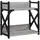 vidaXL Druckerständer 2 Ablagen Grau Sonoma 40x20x40 cm Holzwerkstoff
