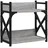 vidaXL Druckerständer 2 Ablagen Grau Sonoma 40x20x40 cm Holzwerkstoff