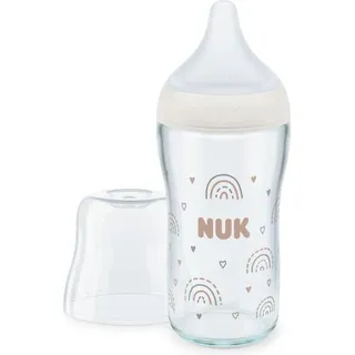 NUK Perfect Match Babyflasche aus Glas mit Temperaturkontrolle 230 ml