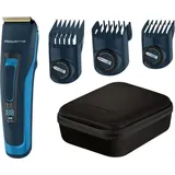 Rowenta Advancer TN5241 Herrenhaarschneider, Edelstahlklingen, Titanbeschichtung, 45 Einstellungen von 0,5 mm bis 30 mm, Laufzeit bis zu 120 min, schnelles Aufladen, ohne Kabel, Kulturtasche