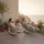 Tectake Gartenliege 142 x 62 x 92 cm Grau