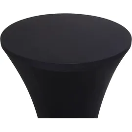 Mendler Stehtischhusse HWC-J30 Schwarz Ø 60 cm