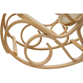 Mendler Schaukelstuhl M41 Rattan 55 x 90 x 55 cm Eiche-Optik