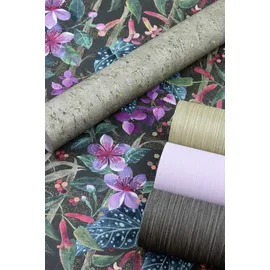 Rasch Textil Vliestapete Curiosity 10,05 m x 0,53 m 0 g Türkis/Lila/Schwarz 538236