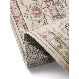 benuta Waschbarer Teppich George Rosa/Beige 80x150 cm Wohnzimmerteppich Schlafzimmer weich orientalisch Rechteckig - Rosa/Beige
