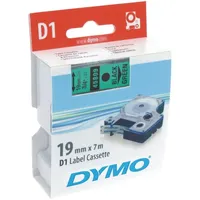 Dymo D1 19mm schwarz grün 5 Stück)