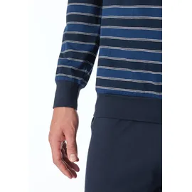SCHIESSER Schlafanzug Basic Blau 54
