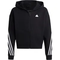 Adidas Future Icons 3-Streifen Kapuzenjacke, Black -