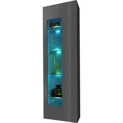Vitrine »Egypt«, anthrazit Hochglanz, , 520845-0