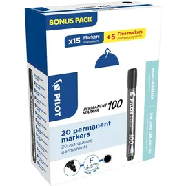 Pilot Pen PILOT 100 Permanentmarker schwarz