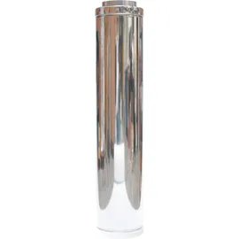 ASTEC Edelstahlschornstein Bausatz Doppelwandig DN 150 mm Edelstahl Sanierung transparent/weiß