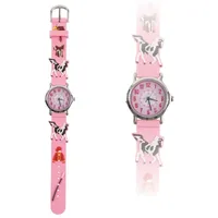 bb Klostermann Pferde Kinderuhr 3D Gehäusefarbe rosa