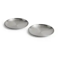 HAY Outdoor Market Speiseteller 2er Set Silber