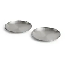 HAY Outdoor Market Speiseteller 2er Set Silber