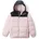 Puffect Hooded Jacket satin pink black L