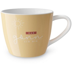 La Vida Tasse Kaffeetasse Teetasse Tasse Maxi Becher für dich la vida „Gönn ich, Material: Porzellan