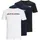 JACK & JONES Corp Logo 3 Pack Kurzarm-T-Shirt White / Pack 1 Black / 1 Navy Blazer / 1 White XL