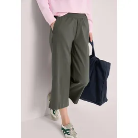 Cecil High Waist Wide Leg Hose Khaki 52