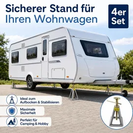 BITUXX Unterstellbock Aluminium 900 kg silberfarben