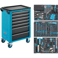 HAZET Werkstattwagen mit Sortiment, 136-teiliges Set - 176N-7/136