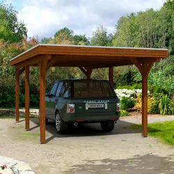 Einzelcarport SKANHOLZ "Spessart", braun, H: 220cm, Carports