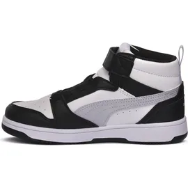 Puma Rebound V6 Mid Space Belle Black/Lilac Crush/White 32