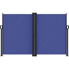 furnicato Seitenmarkise 160 x 600 cm Blau Polyester