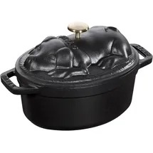 Staub Schwein Cocotte 17 cm schwarz