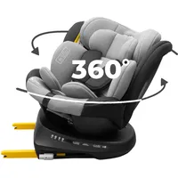 KidsZone Kindersitz 9-36 kg i-Size 40-150 cm – Autositz mit ISOFIX, 360° drehbar, RWF & FWF, 5-Punkt-Gurt, höhenverstellbar, Memory Foam – Auto Kindersitz für Babys & Kinder