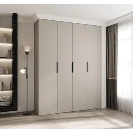 abiks möbel Drehtürenschrank COMO 190 x 245,5 x 40 cm Schwarz