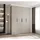 abiks möbel Drehtürenschrank COMO 190 x 245,5 x 40 cm Schwarz