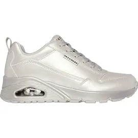 SKECHERS Uno Galactic Gal Off White Duraleather / Jersey 38