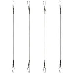 vidaXL Seile mit Karabiner 4 Stk. Gummi