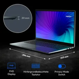 Medion 43,9 cm (17,3 Zoll Full HD) S20 Laptop (Intel Core Ultra 5 125H, 16GB DDR5 RAM, 1TB SSD, 100% sRGB, HD Webcam, WLAN, Win 11)