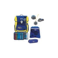 Scout Neo Schulranzen-Set 4-teilig DIN Blue Police