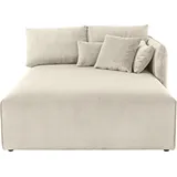 andas Ottomane »Nöre«, Lounge-Modul - zum eigenen Zusammenstellen, Breite 138cm, Tiefe 168cm, beige