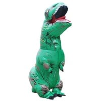 JASHKE Trex Kostüm Aufblasbares Dinosaurier Kostüm Dino Kostüm T rex Kostüme Erwachsene (Grün)