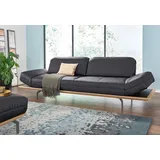 creation by rolf benz Designsofa Leder 4-Sitzer Schwarz