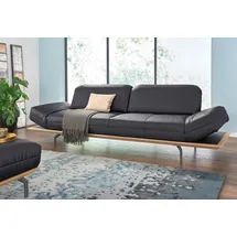 creation by rolf benz Designsofa Leder 4-Sitzer Schwarz