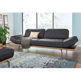 creation by rolf benz Designsofa Leder 4-Sitzer Schwarz