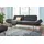 creation by rolf benz Designsofa Leder 4-Sitzer Schwarz