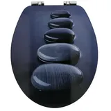 Poseidon WC-Sitz Bato Stone  (Holz, Blau, Mit Absenkautomatik)