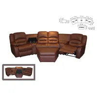 Elektrisches Recliner Kinosofa Philippo Deluxe UVP*9.990 Rundsofa mit Motoren