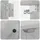 vidaXL Dartboard Schrank BREDA Betongrau 52,5 x 10,5 x 53,5 cm