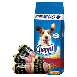 Chappi economy Pack Rindfleisch und Geflügel 13,5kg + Hektor mit Geflügel 3x900g