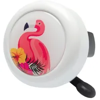 gottstein & libischer Fahrradklingel Motivglocke Flamingo, Ø55mm, weiß