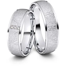 Partnerringe / Freundschaftsringe Krefeld 925er Silber - 8132