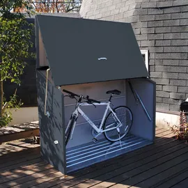 Trimetals Sesame Fahrradbox Metall Dunkelgrau 76x185x139 cm