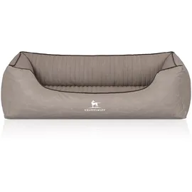 Knuffelwuff Hundebett Columbia XL 105 x 75 cm hellgrau