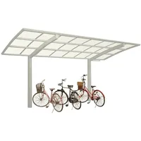 Ximax Portoforte Mini Typ 60 2,01 x 4,95 m Edelstahl-Look inkl. Regenrinne und Pfostenanker